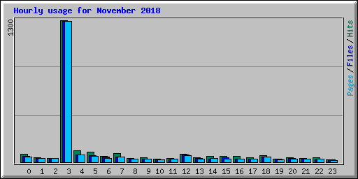 Hourly usage for November 2018